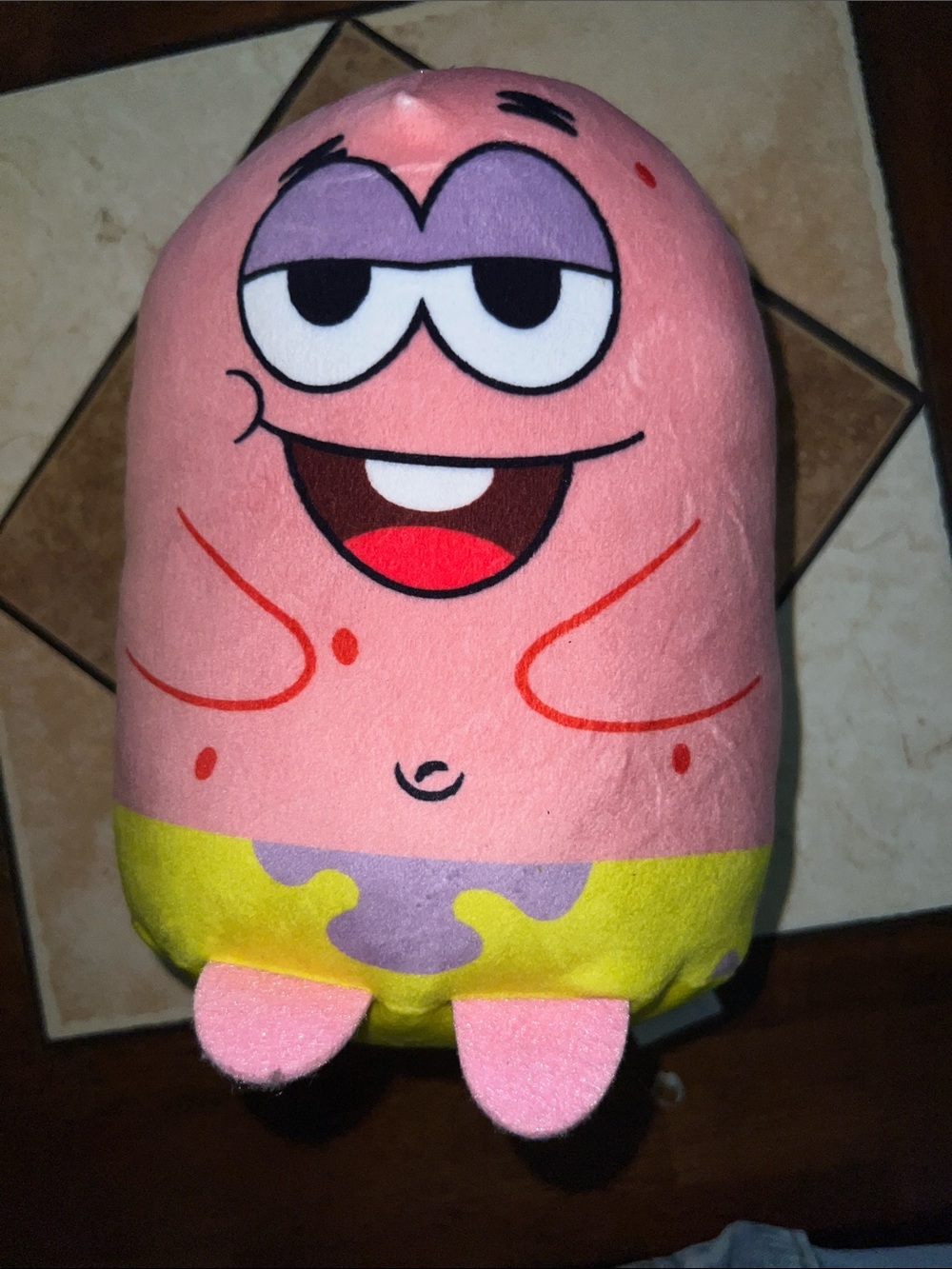 Pat.  Pink & Yellow Patrick star Cartoon Star Plush